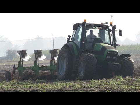 Deutz-Fahr m640+Quadrivomere Vittone | Plowing| GoPro