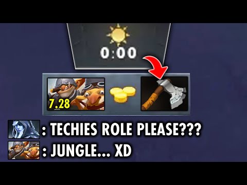 How Real Man Play Techies in 7.28 Patch!! WTF EPIC SH*T Junlge from Zero Minute | Techies Official