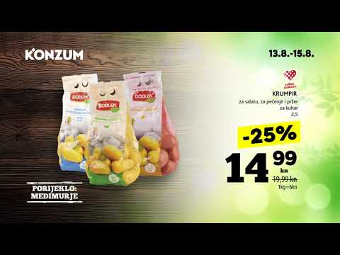 Konzum super akcija od 13.-15.08.2018.