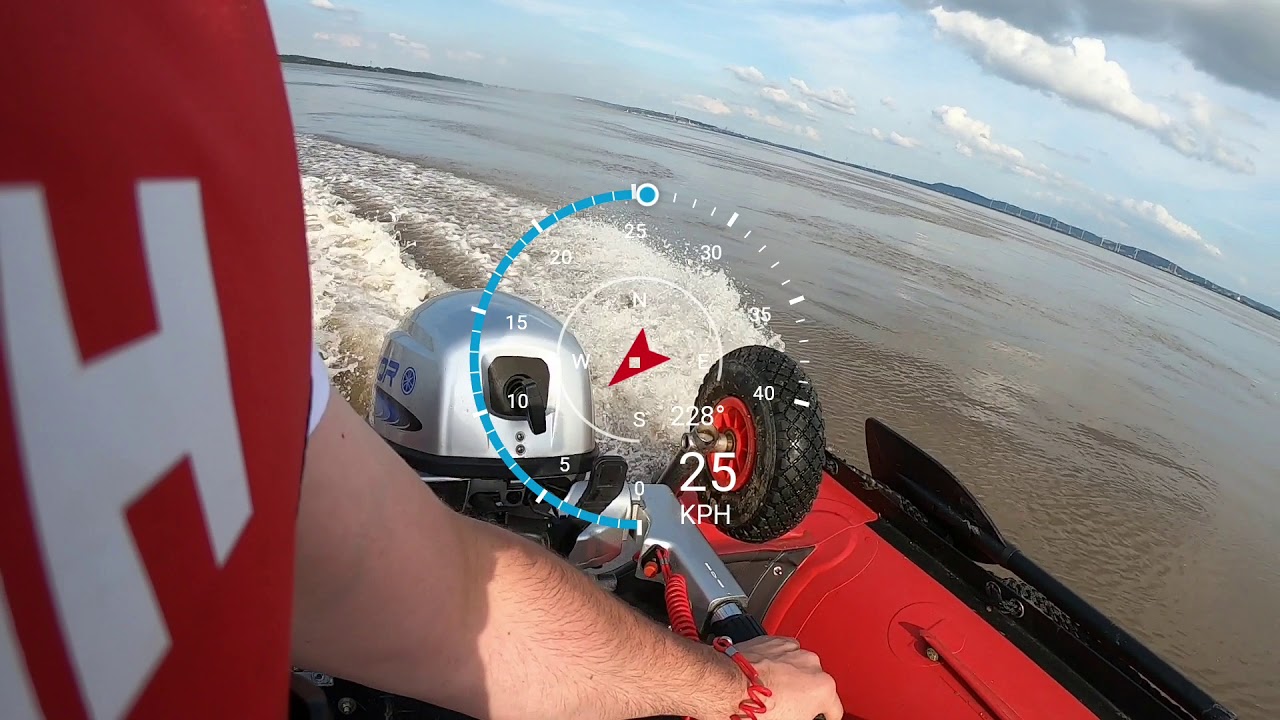 How fast is a 10hp outboard on a SIB? Speed test