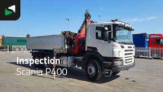 شاحنة قلابة Scania P400 6X4 HMF 1444-Z2 Crane Remote Full Steel Manual Euro 5 | صورة 4 - Autoline
