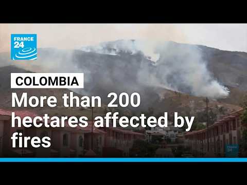 Colombia battles massive wildfire