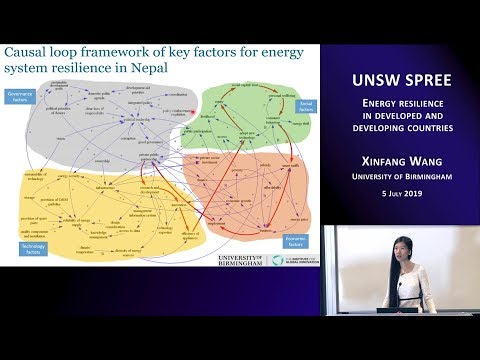 UNSW SPREE 201906-05 Xinfang Wang - Energy resilience in developed and developing countries