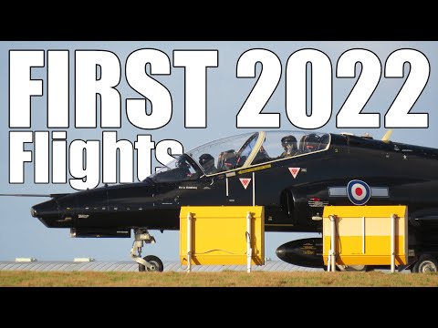 First Flights at RAF Base after 2022 New Year (Feat: Hail/Snow/Wind)