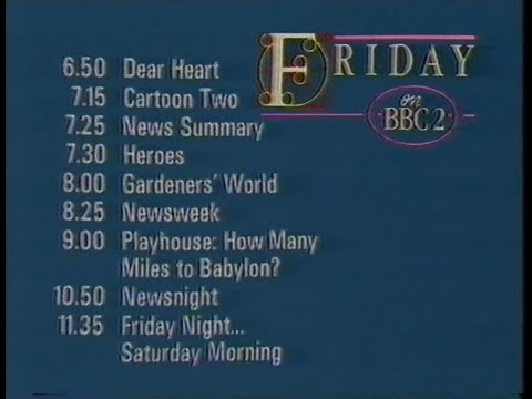 Thursday 25th February 1982 BBC2 - Call My Bluff - 40 Minutes - Evening Trailer Inc. Playhouse