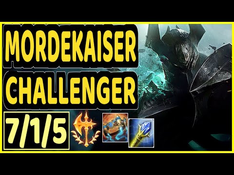 MORDEKAISER ADC - EVROT (MORDEKAISER) vs XAYAH - 7/1/5 KDA BOTTOM ADC CHALLENGER GAMEPLAY - BR