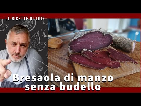 Bresaola di Manzo erborinata senza budello fatta da un Norcino