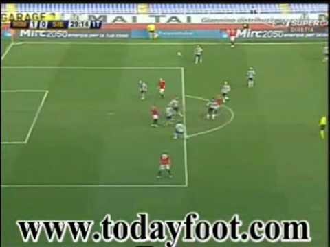 AS Roma 2 - 1 Siena Highlights 31/01/2010