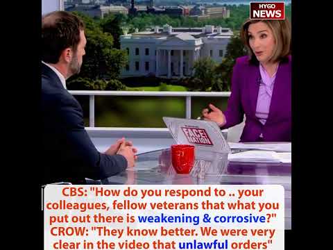 Slotkin ADMITS Dems lied illegal orders, not aware illegal; Crow: very clear unlawful orders
