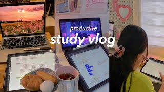productive study vlog: exam studying, lots of studying, finals week, motivation, 5am productive, uni