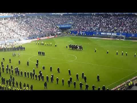 Hamburger SV   Borussia Mönchengladbach Pyro 12.05.2018