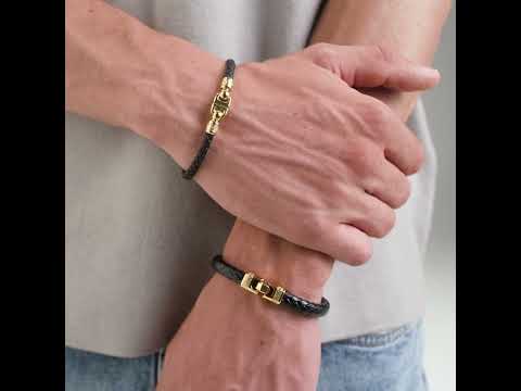 Fashion kožený náramok pre mužov Knocker BKC23