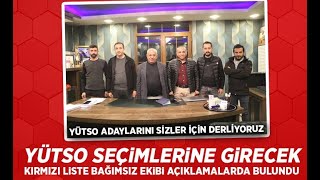 YÜTSO Adaylığına Yarışan 'Kırmızı Liste Ekibi' Projelerini Anlattı