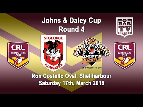 2018 CRL - Andrew Johns and Laurie Daley Cups - Round 4 - Illawarra  v GSR