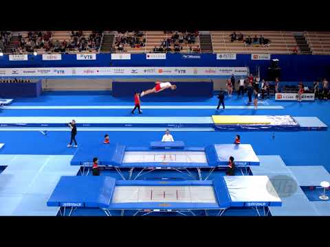 ZAKRZEWSKI Artur (POL) M - 2019 Trampoline Worlds, Tokyo (JPN) - Qualification Trampoline R1