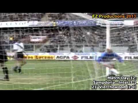 Serie A 1993 1994, day 32 Sampdoria   Inter 3 1 Vierchowood goal)