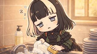 新生活は眠気との戦い【儒烏風亭らでん切り抜き】 #regloss　#儒烏風亭らでん　#aiイラスト　＃生成動画AI