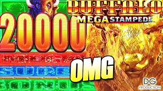 🚨NEW🚨OMG GOLDEN BUFFALO MEGA STAMPEDE SUPER BONUS BIG WIN SLOT MACHINE LAS VEGAS ULTIMATE LUCKIEST