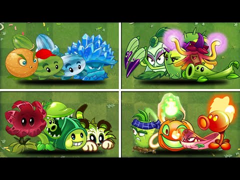 Team 04 plant max level VS Team Zombie Level 10 - Who Will Win？- PvZ 2 Team 04 Plant