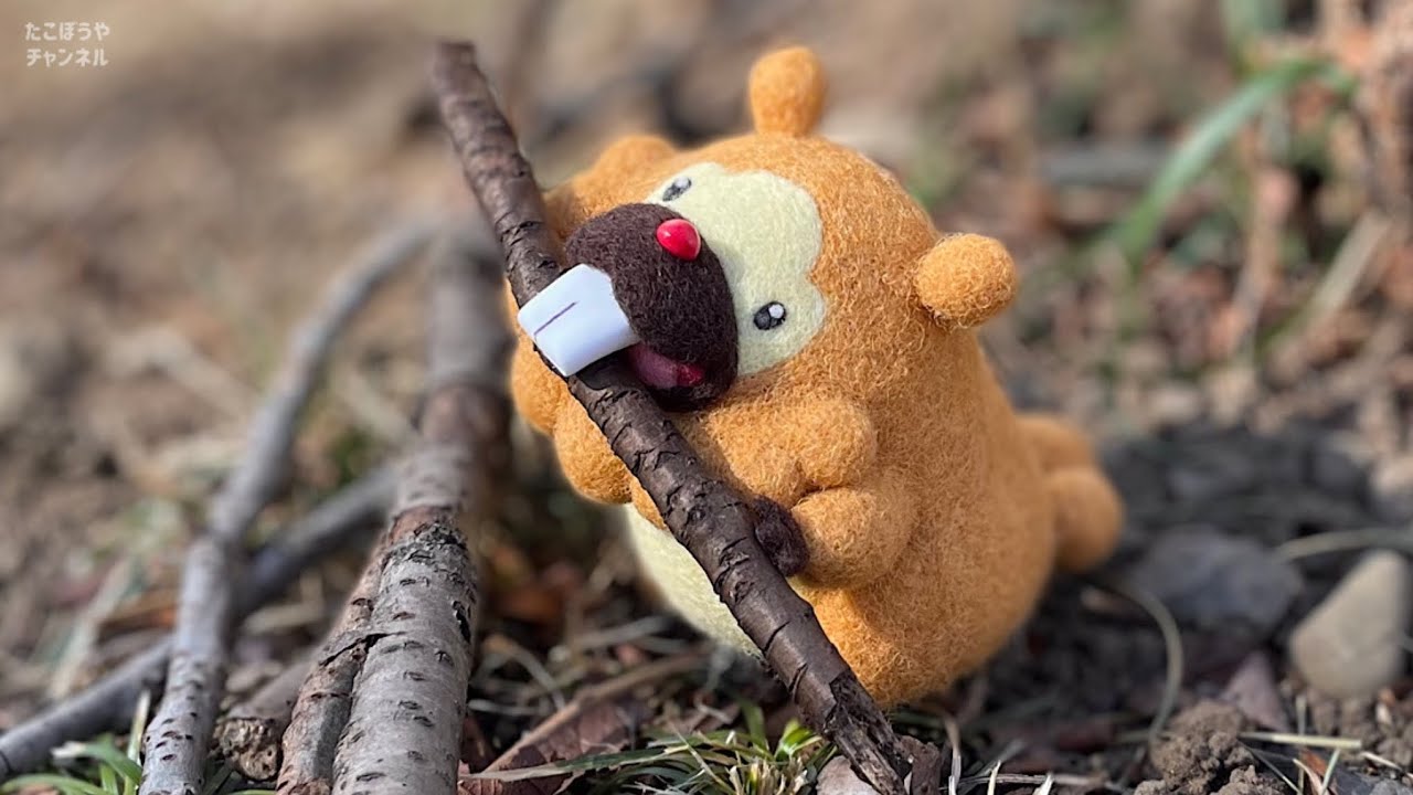 ポケカ イラコン｜ビッパ作ってみた 羊毛フェルトneedlefelting