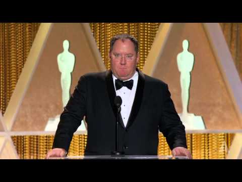 John Lasseter honors Hayao Miyazaki at the 2014 Governors Awards