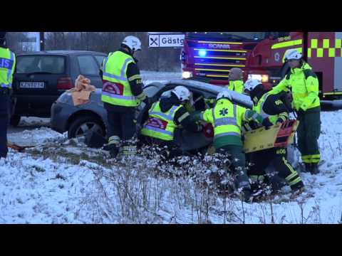 Snökaoset slår till i Skåne