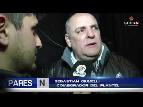 Sebastian Giumelli en los festejos de Flandria Campeón