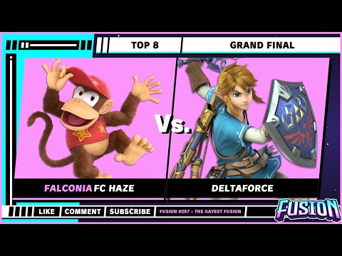 Fusion # 257 - Grand Finals - Haze (Diddy Kong) [ W ] VS Deltaforce (Link) [ L ] - SSBU - Singles