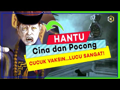 Viral : Hantu Cina dan Pocong Cucuk Vaksin..