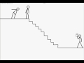 Pivot Stick Figure:Falling Down Stairs 
