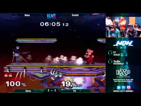 WDW 2/4/15 - Vro (Marth) vs. Knubs (Luigi) Melee Winner's Bracket