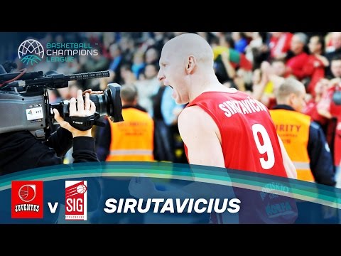 Shooting clinic by Gytis Sirutavicius (25 points) vs. SIG Strasbourg