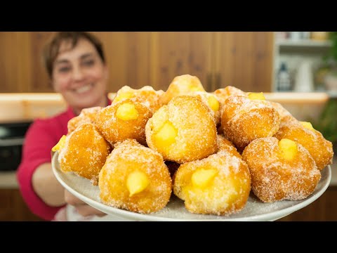 ZEPPOLINE o BOMBETTE ALLA CREMA Ricetta Facile - Fatto in Casa da Benedetta