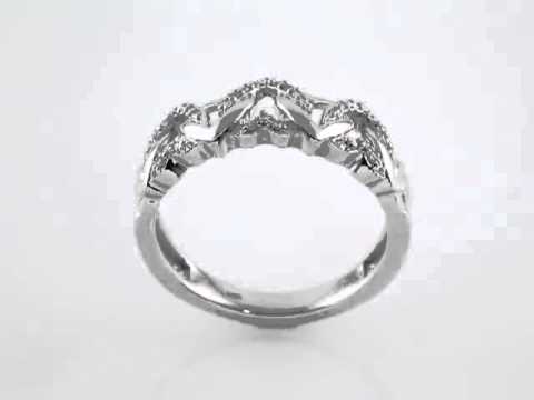 0.12 ct Diamond Heart Design Ring - 289,00 Euro