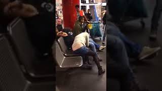 extremely Drunk girl at Oktoberfes can&#39;t sit ... and walk too