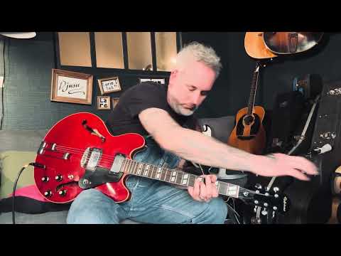 Epiphone  Riviera Blue Label  1971-75 - Cherry VIDÉO image 18