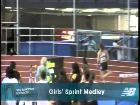 Girls Sprint Medley Heat 2 - New Balance Indoor Nationals 2011