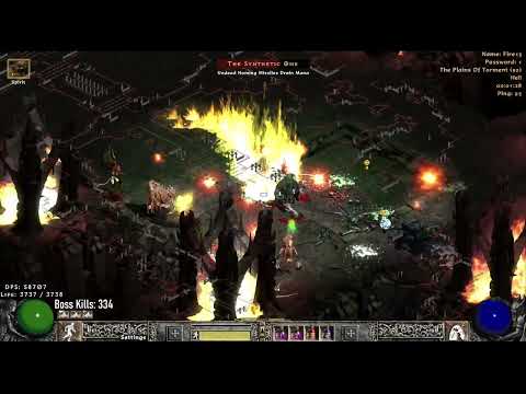 Project Diablo 2 Season 8 - T4 Plains of Torment Dungeon 5min Boss Kills  - Leap Barb Gameplay day30