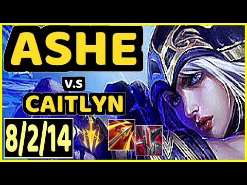 ASHE vs CAITLYN - 8/2/14 KDA BOTTOM ADC GAMEPLAY - EUW Ranked DIAMOND