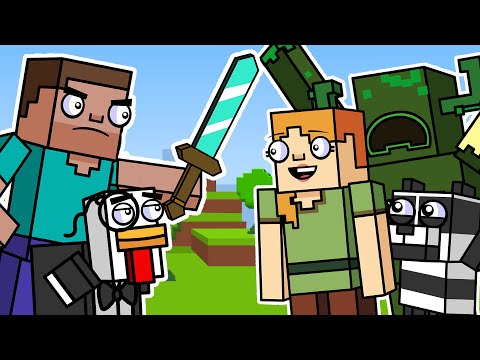 ALEX, THE WARDEN & NEW BIOMES?? | Block Squad (Minecraft Animation Compilation)