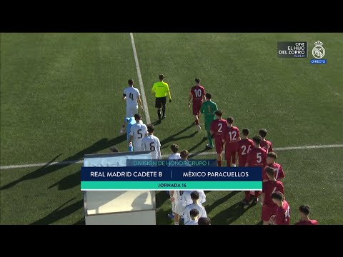 Real Madrid Cadete B - México Paracuellos (J16 - División de Honor Cadete) - RMTV