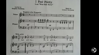 I Feel Pretty-West Side Story-piano accompaniment