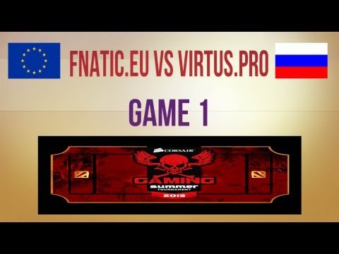 Fnatic.eu vs Virtus.pro g.1 Winners Final Corsair Summer Cup 2013