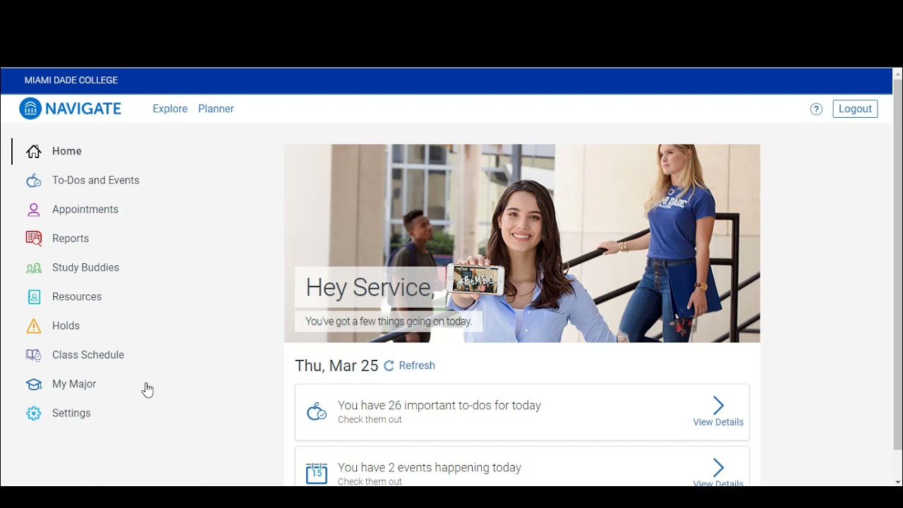 Getting Started with Navigate Student