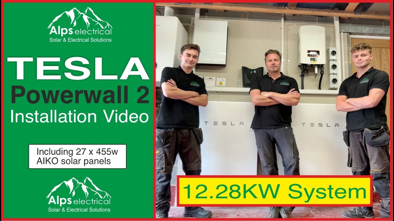 Two Tesla Powerwalls with 12.28KW Solar