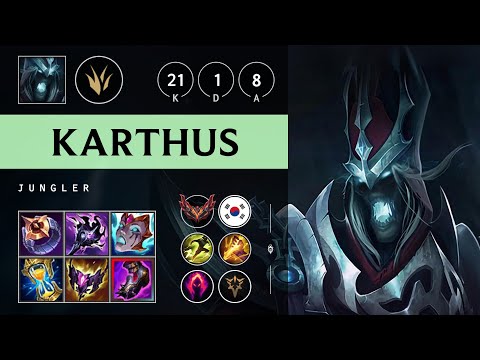 Karthus Jungle vs Nocturne - KR Grandmaster Patch 25.06