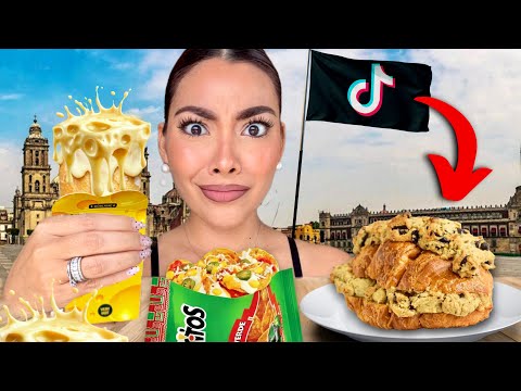 24 hours trying all the viral food from TikTok in Mexico City! | Rebeca Mendiola
