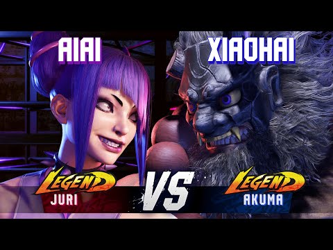 SF6 ▰ AIAI (Juri) vs XIAOHAI (Akuma) ▰ High Level Gameplay