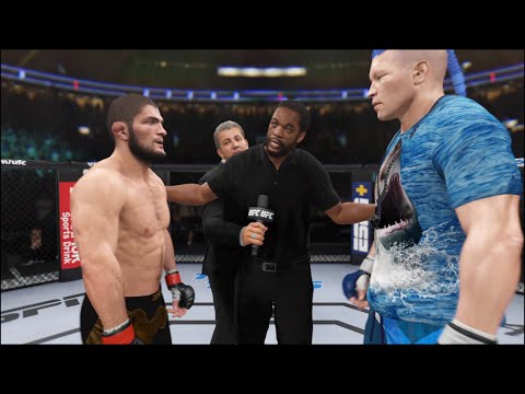 Khabib vs. Sharkman - EA Sports UFC 4 - Eagle Fights 🦅