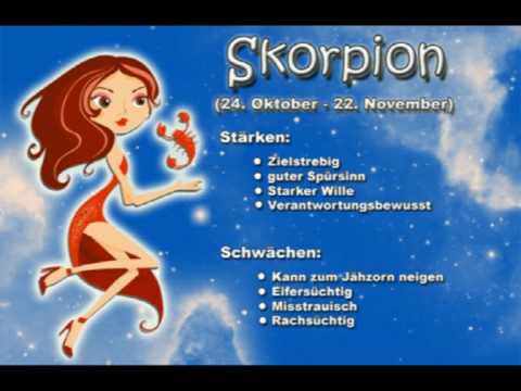 Sternzeichen Skorpion - Ihr Charakter wird hier treffsicher beschrieben - oder ?